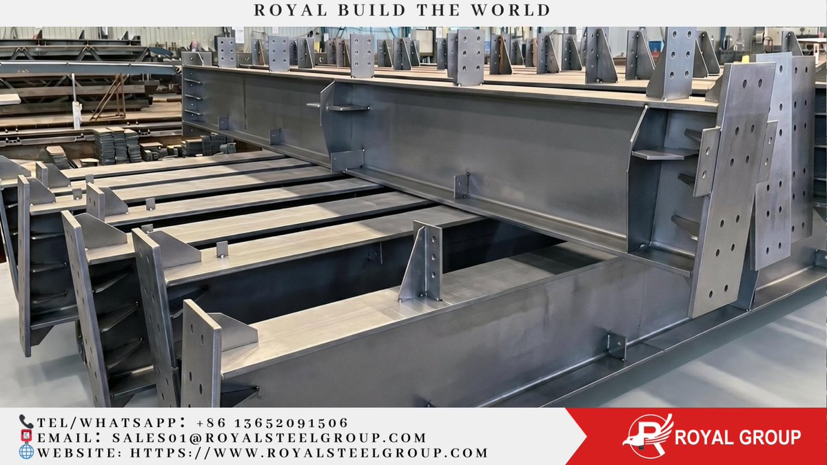royalgroupltd's tweet photo. 🌪️Royal Group Precast Steel Structure Components Designed for Steel Structure Projects

📞Tel/WhatsApp: +86 13652091506
🌐 Website: https://t.co/UqiiCH06jU
📮Email: sales01@royalsteelgroup.com

#ConstructionEngineering #SteelStructureFabrication #RoyalGroup https://t.co/2ifclE2PII