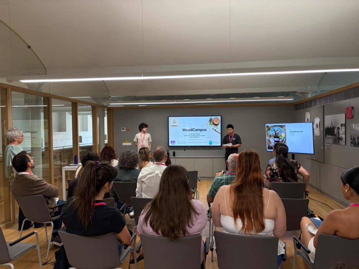 fundaciobcnfp's tweet photo. @Circuitcat_cat @insffg_sjd @insmarianao Ara és el torn del repte de WWF 🪵
Els equips Spoiler! de @EdTbarcelona i WoodWorks VR de l'INS TIC, ens presenten les seves propostes d'impacte ambiental. 🌱 https://t.co/WUhcWLhtWj