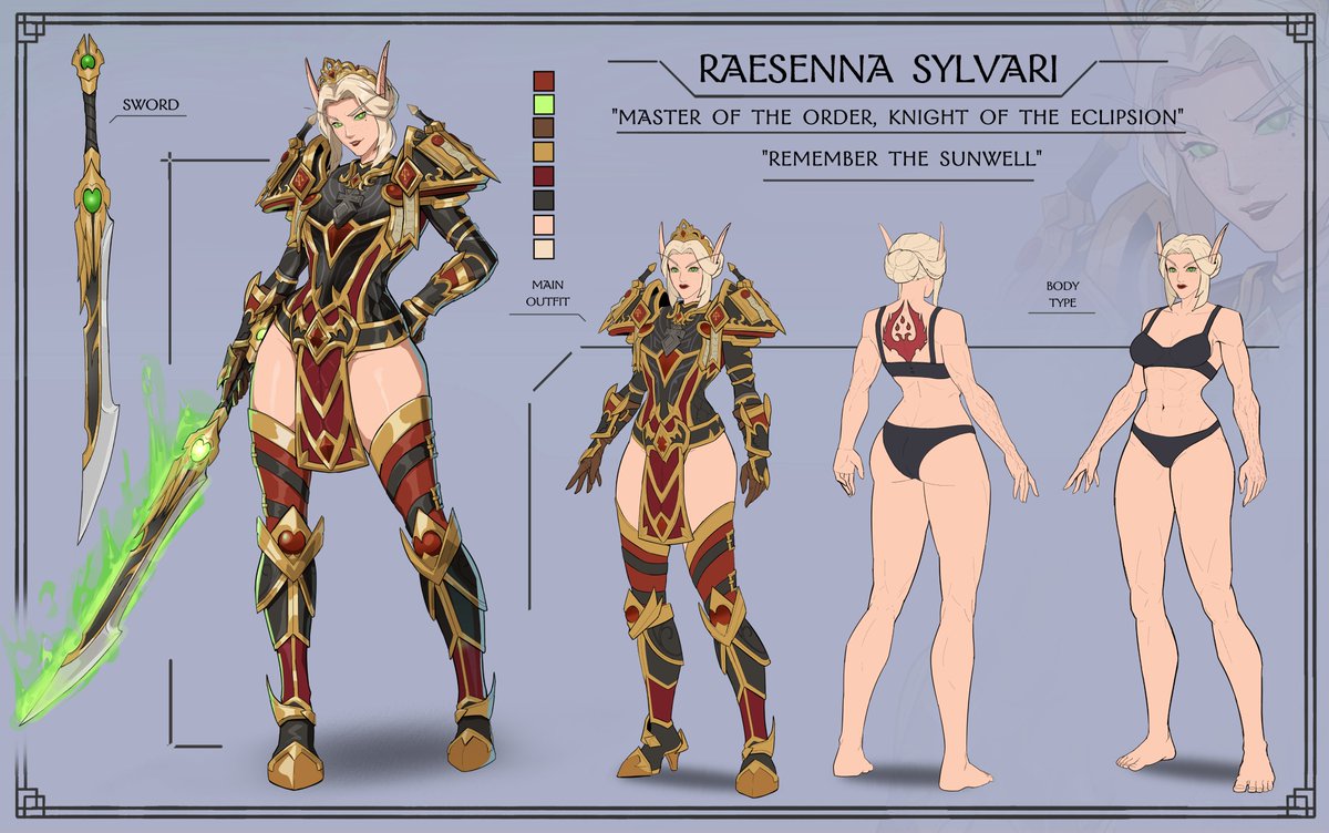 NeonLaboratory's tweet photo. Character sheet for Raesenna Sylvari
character by @isanahe 

Thank you so much 
#neonlab #charactersheet #oc #fantasy #wow https://t.co/8KxgC6rnPP