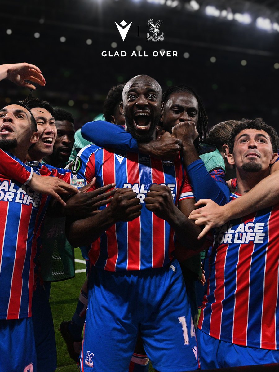 MacronSports's tweet photo. LEGENDS FOREVER ✨

Congratulations to @CPFC on their historic victory in the 2025/26 UEFA Conference League 🏆

#BecomeYourOwnHero https://t.co/vnMhNVvyoJ