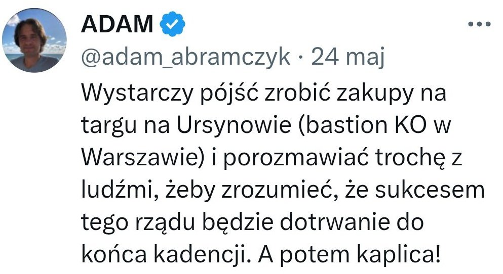 StopBatyr's tweet photo. Abramczyk nie pojął chyba jeszcze że nie ma znaczenia jak głęboko i jak dokładnie będzie lizał a żadnej ciepłej posadki od PiSu nie dostanie. Kolejka kolesi, pociotków i córek leśniczego jest tam tak długa że nasz śmieszny maratończyk znowuż obejdzie się tylko smakiem. https://t.co/R3k14qyXcF