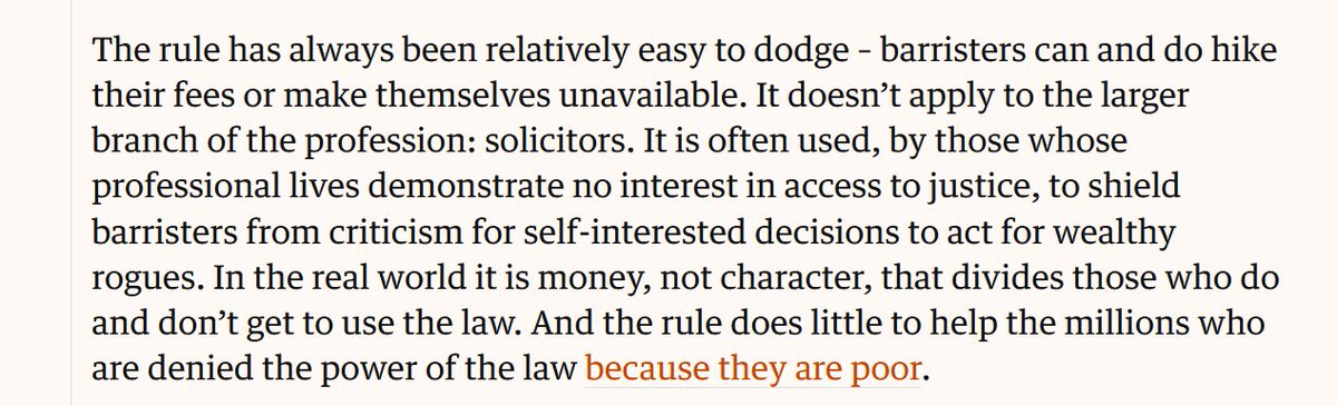 CpsLeaks's tweet photo. @HouseChambers @houghtonc79 @MagistratesBlog "The rule has always been relatively easy to dodge".
And the BSB doesn't take action even when its barristers admit it. https://t.co/O0IqVxYxw3