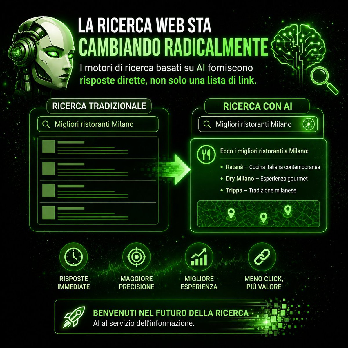 si_mone88's tweet photo. La ricerca web sta cambiando radicalmente. Le notizie confermano che i nuovi motori di ricerca basati su intelligenza artificiale integreranno sempre più risposte dirette anziché la classica lista di link.
#IA #PassioneIA https://t.co/RrAK8RqFla