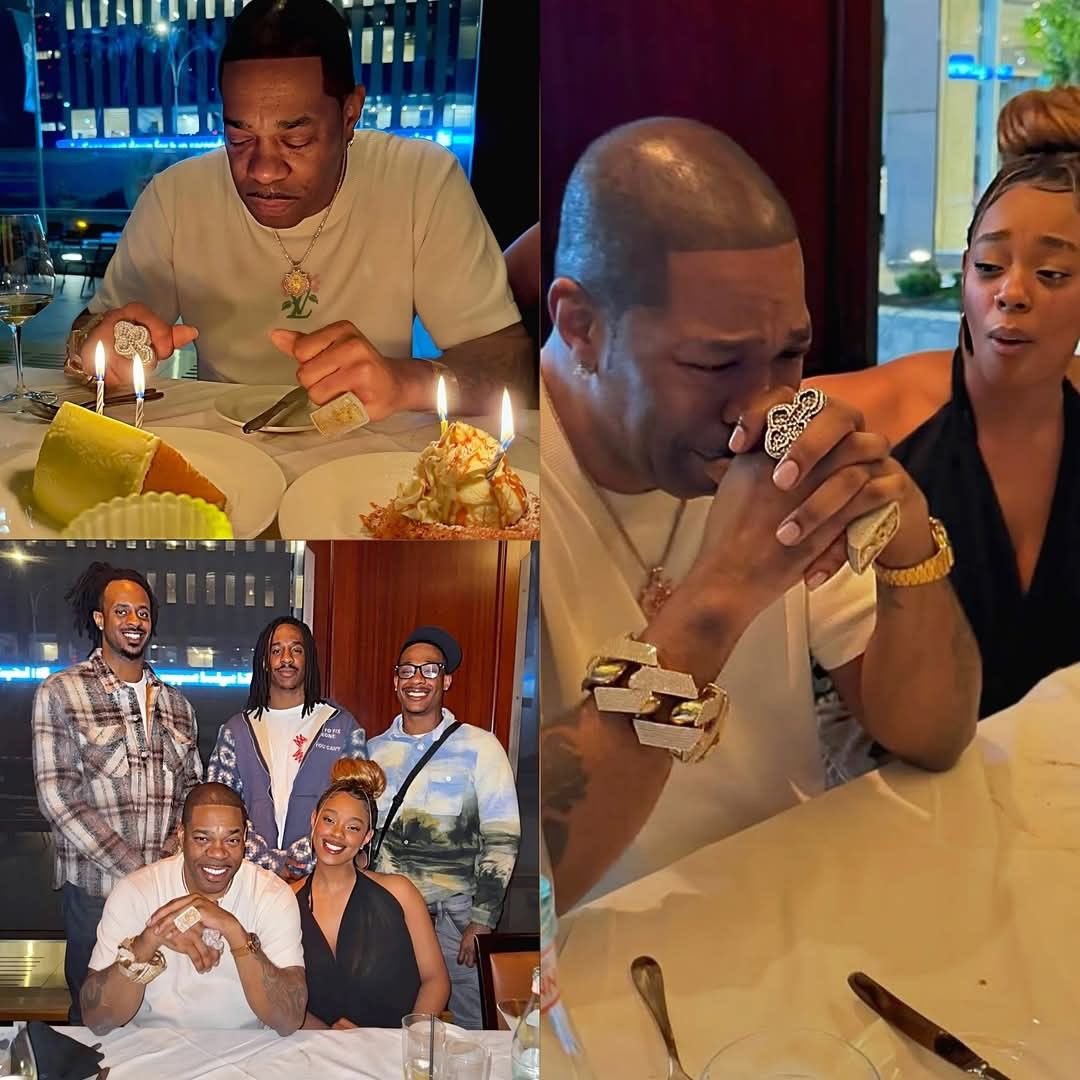 charlesmore25's tweet photo. hip-hop legend Busta Rhymes' birthday, surrounded by his children, he was moved to tears while listening to a touching speech delivered by one of his children https://t.co/XMAQflmd03
