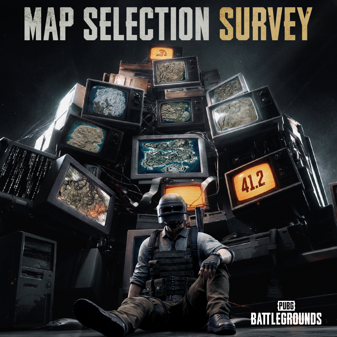 PUBG's tweet photo. Starting May 13, map selection was expanded to include regions that were operating under random map matchmaking.
Now we want to hear from you. Join the survey and help shape the future of map service.
Share your thoughts👉https://t.co/H3bfowfIKz 

*Region-specific survey links are available through the in-game banner for players outside of NA.