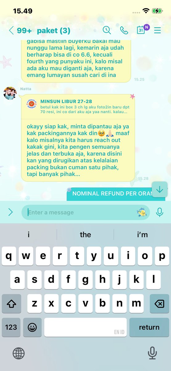 bysunnydale_wh's tweet photo. haloo semuanya, maaf minsun memang sudah mengabarkan akan libur 27-28 jd baru pegang hp dan sudah ramai🥹🙏🏻
izin info, untuk barang hilang, minsun, kak @bbypudu12 &amp; kak @fourthkecill sudah ada kesepakatan yaa. insyaAllah minsun akan tre kooperatif &amp; amanah dlm tanggungjawab yaa🙇🏻‍♀️ https://t.co/fPit72nyYF