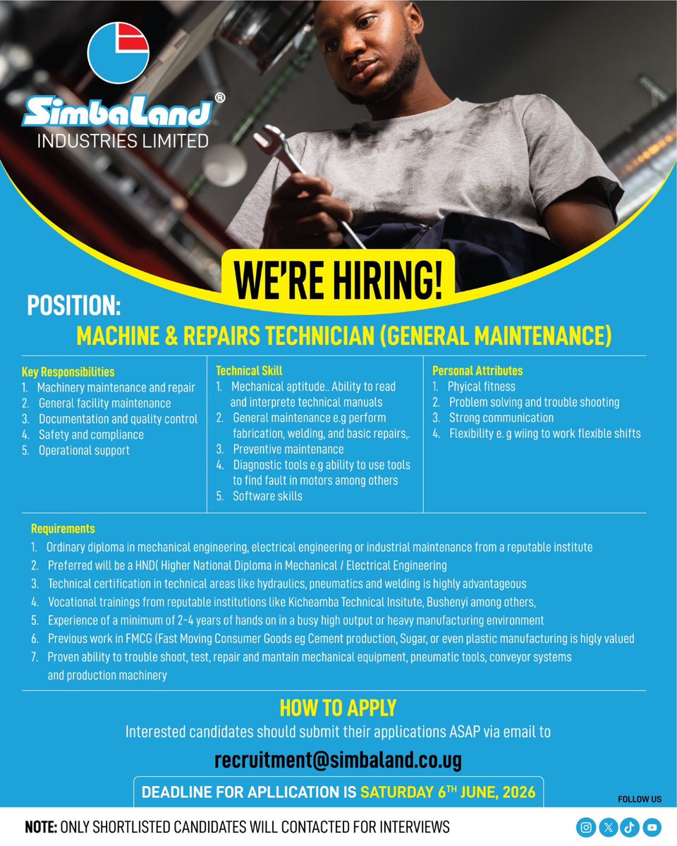 simbaland Industries uganda tweet media