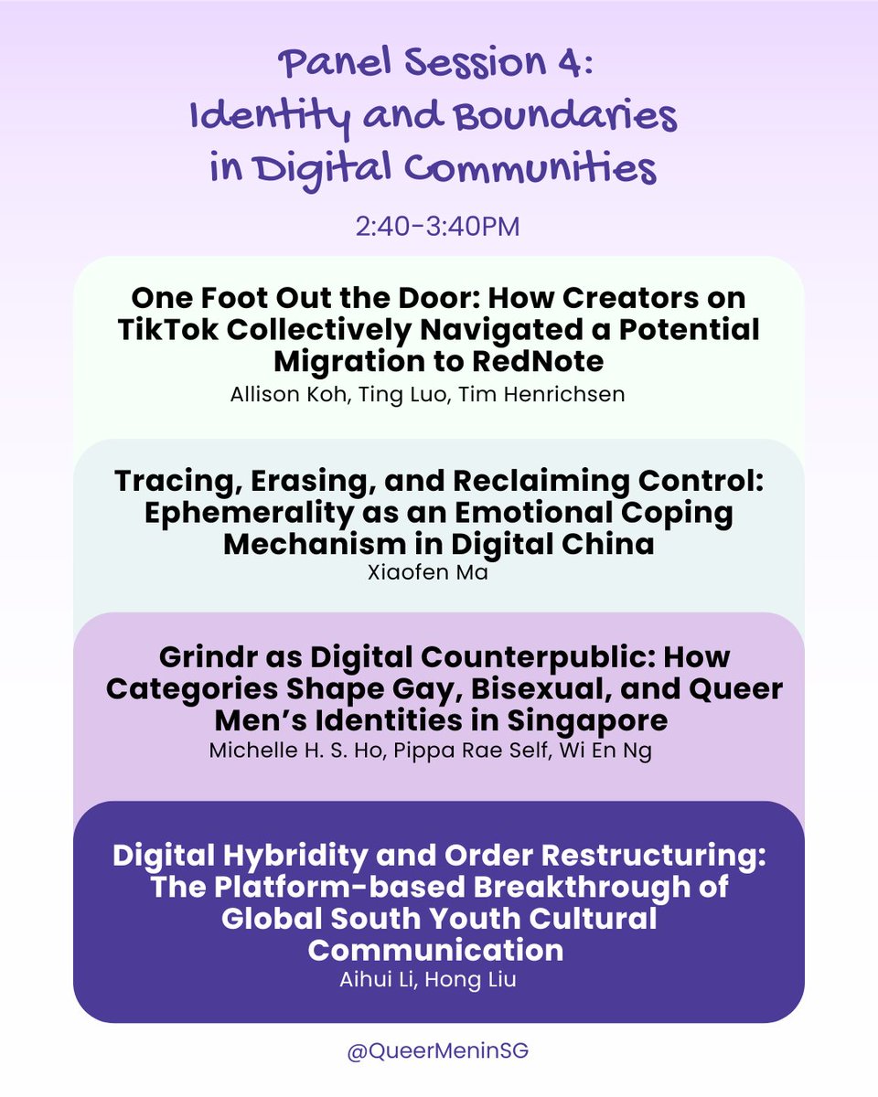 QueerMenInSG's tweet photo. We’re off to Cape Town for #ICA26!

Catch us at a preconference workshop on 4 June, where we'll be sharing our research on #Grindr as a digital counterpublic for #GBQ men in Singapore.

About our project ▶️ https://t.co/rfxtboGmVX
About the workshop ▶️ https://t.co/NDA8ZUkMtl https://t.co/0qxEdTOdHx