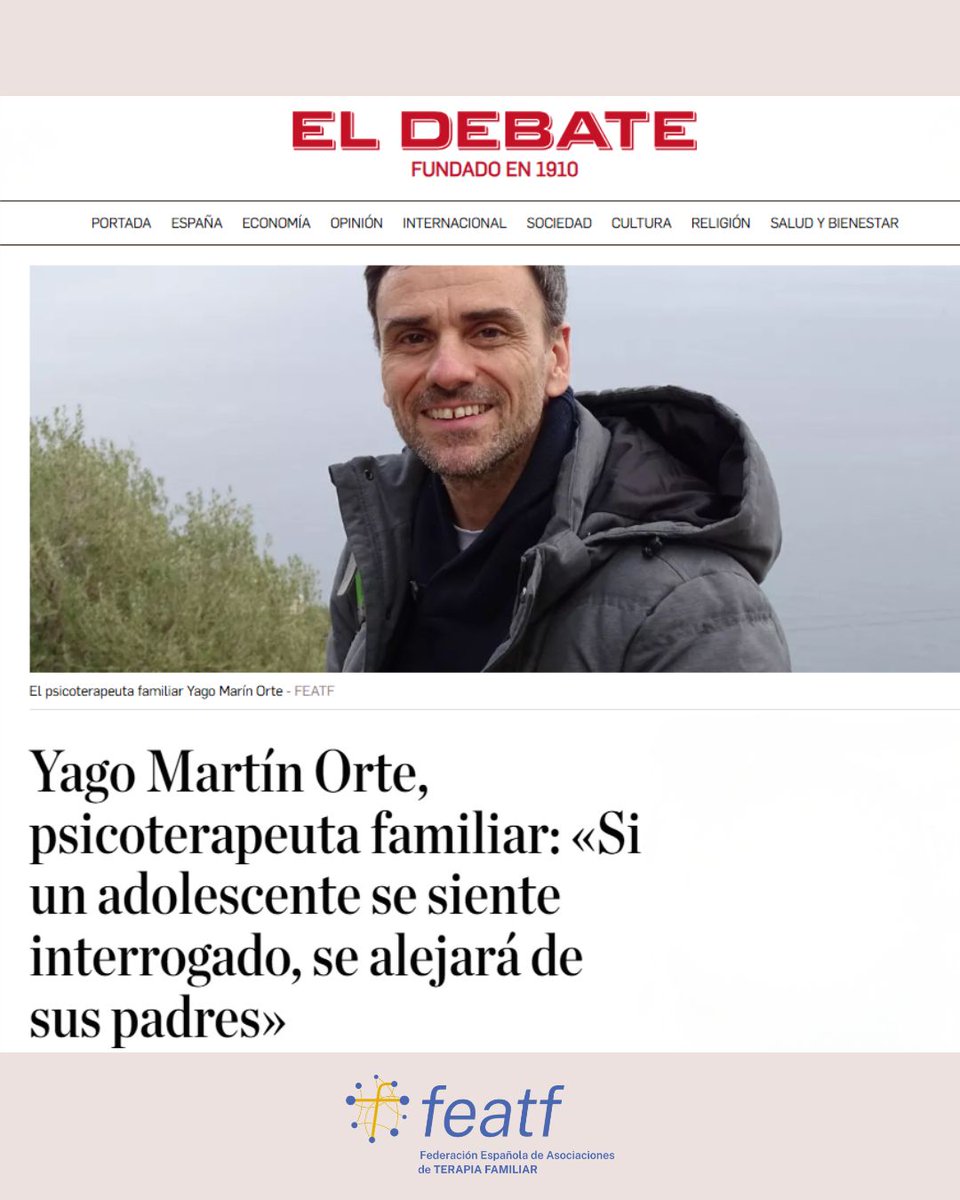 FEATF_'s tweet photo. 💙 La adolescencia también transforma la comunicación familiar.

Yago Martín Orte reflexiona sobre cómo acompañar desde la confianza y no desde el control, entendiendo la autonomía como parte del desarrollo.
🔗https://t.co/LE1syPKSa2
#FEATF #Adolescencia #Familia https://t.co/R1PY8b5Ol6
