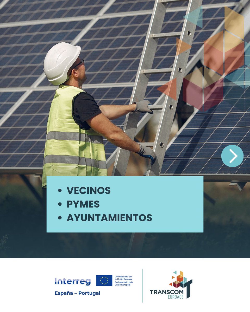TranscomEuroace's tweet photo. ⚡ Las comunidades energéticas son para todos.

🏘️ Vecinos
🏪 PYMES
🏛️ Ayuntamientos

💡 Juntos pueden generar, compartir y gestionar energía renovable de forma local y sostenible.

🚀 Descubre los cursos gratuitos de TRANSCOM
👉 https://t.co/uP0Q5ZQ0qN

@AGENEXORG  @fempex1 https://t.co/ZGNJDiAz9H