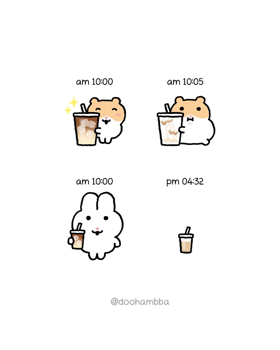 doohambba's tweet photo. 둘 중 어느 쪽이야? 🐹☕️🐰 https://t.co/cWC33b9tVU