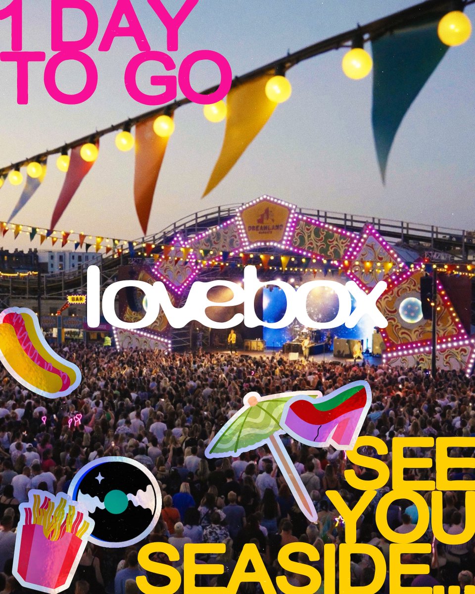 LoveboxFestival's tweet photo. 1 day to go 🎶

🎟️ Final few tickets on sale at https://t.co/1djF7Ka4zl

#Lovebox2026 https://t.co/WSSiyktFXQ