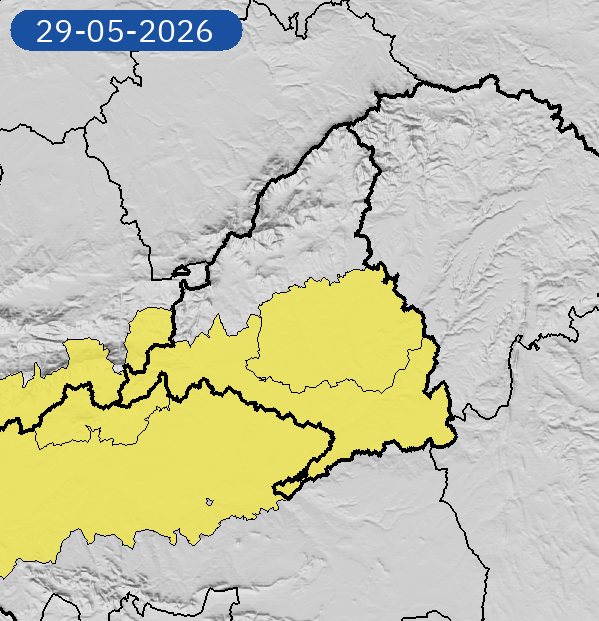 AEMET_Madrid's tweet photo. 28/05 11:06 AVISOS MAÑANA | Comunidad de Madrid: temperaturas máximas. Nivel máximo de aviso: amarillo.
Actualizaciones en https://t.co/wtnxfrPjIy https://t.co/bkhPcGl1j0