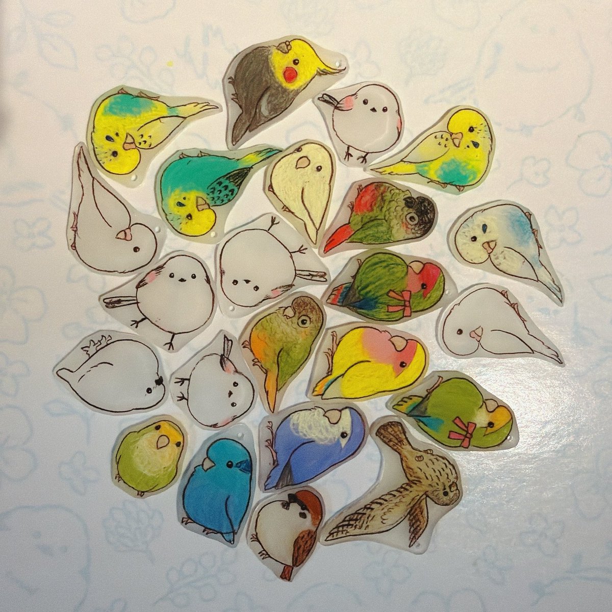 チャームとヘアクリップを 作っていくーーー！ #鳥フェス新潟