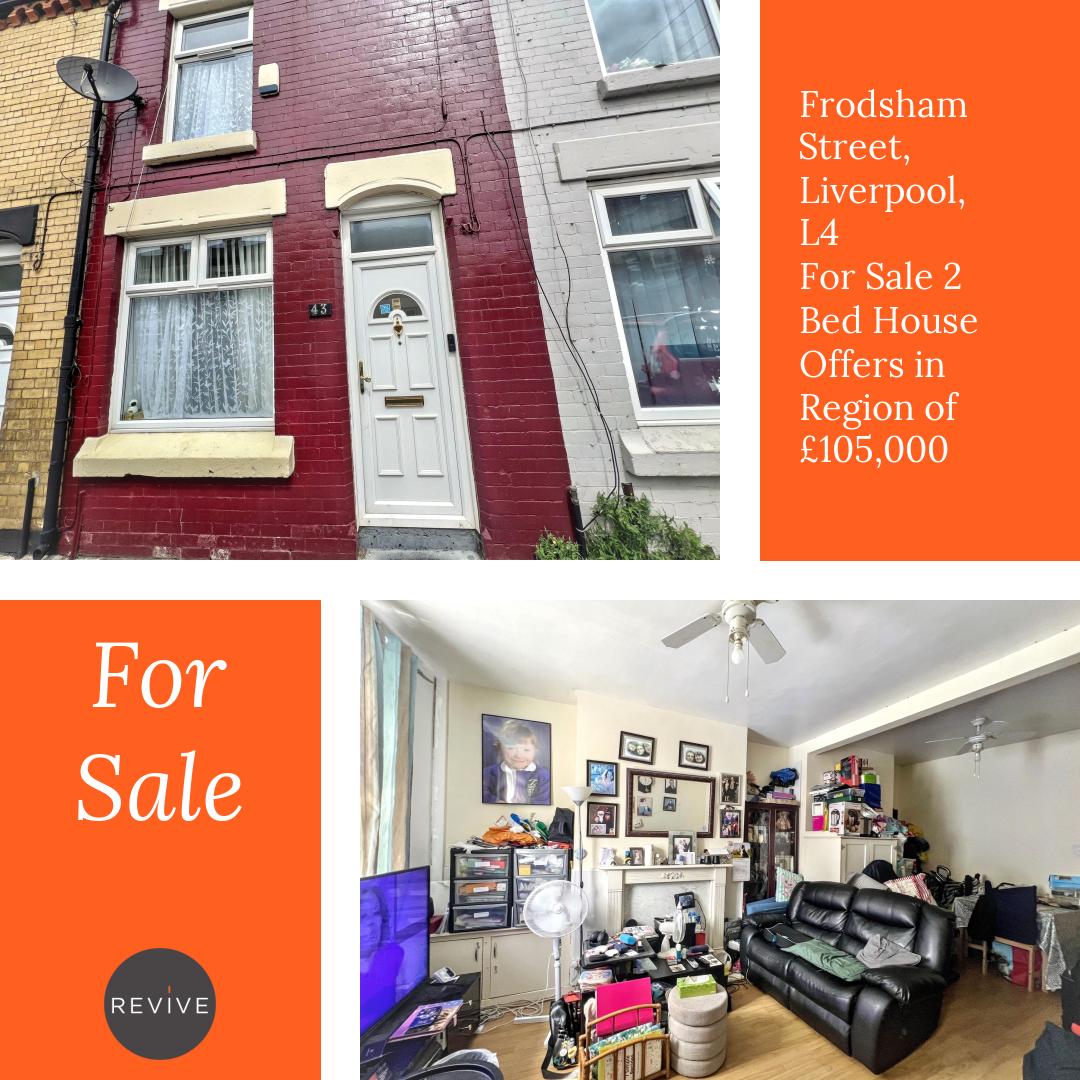 RevivePMUK's tweet photo. For Sale 2 Bed House Offers in Region of £105,000
Frodsham Street, Liverpool, L4
🖥️More details 👉 https://t.co/bDlR8Er8vp 
📲 0151 294 2444

#Revive #BringingPropertyBackToLife https://t.co/I7BXOHEyJu