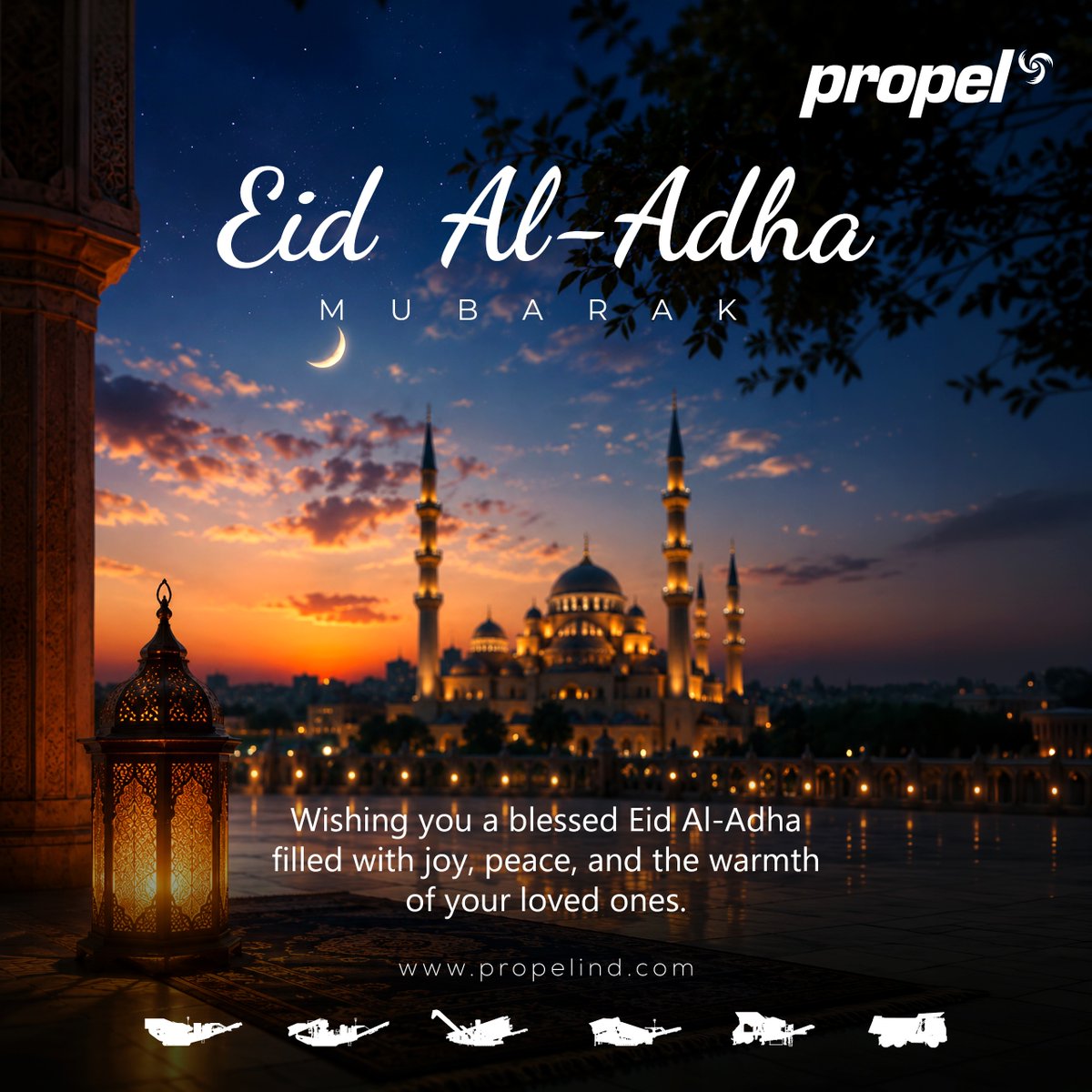 propelind's tweet photo. Eid Al-Adha Mubarak from Propel! 🌙

May this blessed occasion bring peace, happiness, prosperity, and togetherness.

Eid Mubarak!

#EidAlAdha #EidMubarak #PropelIndustries #FestiveGreetings #CrushingAndScreening https://t.co/61x0DaXbzc