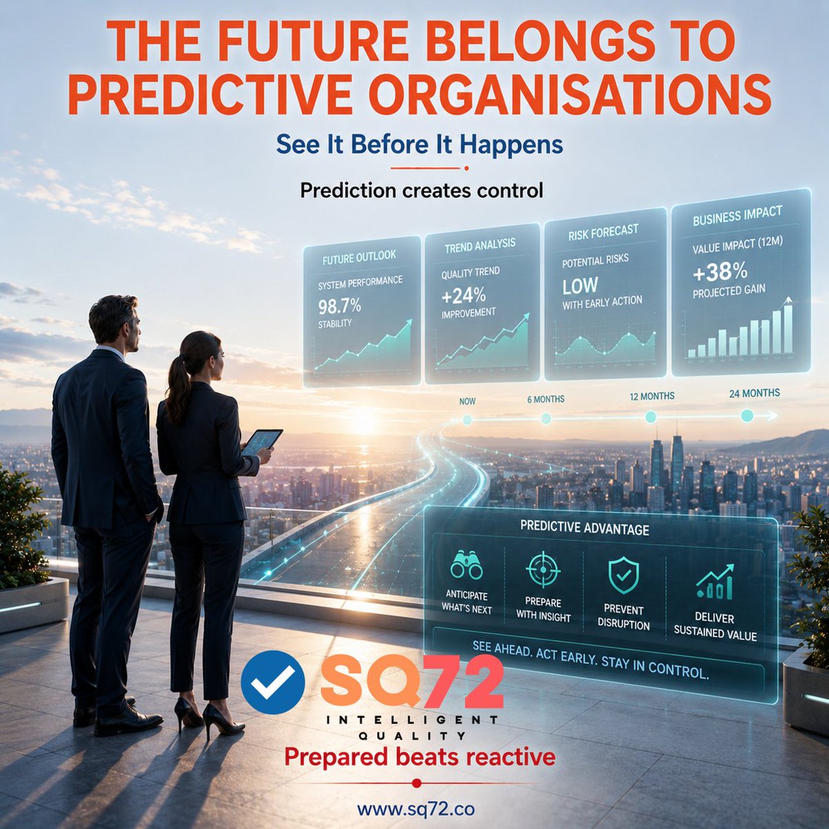 SQ72Testing's tweet photo. Reactive organisations fix problems.
Predictive organisations prevent them.
That’s the future.
SQ72 helps you move from reaction → control.
👉 https://t.co/FKKmJyHUK9
#Training #Automation #InnovationInAction #Java #Mentorship #SQL #seleniumautomation https://t.co/cJ8y84YGJv