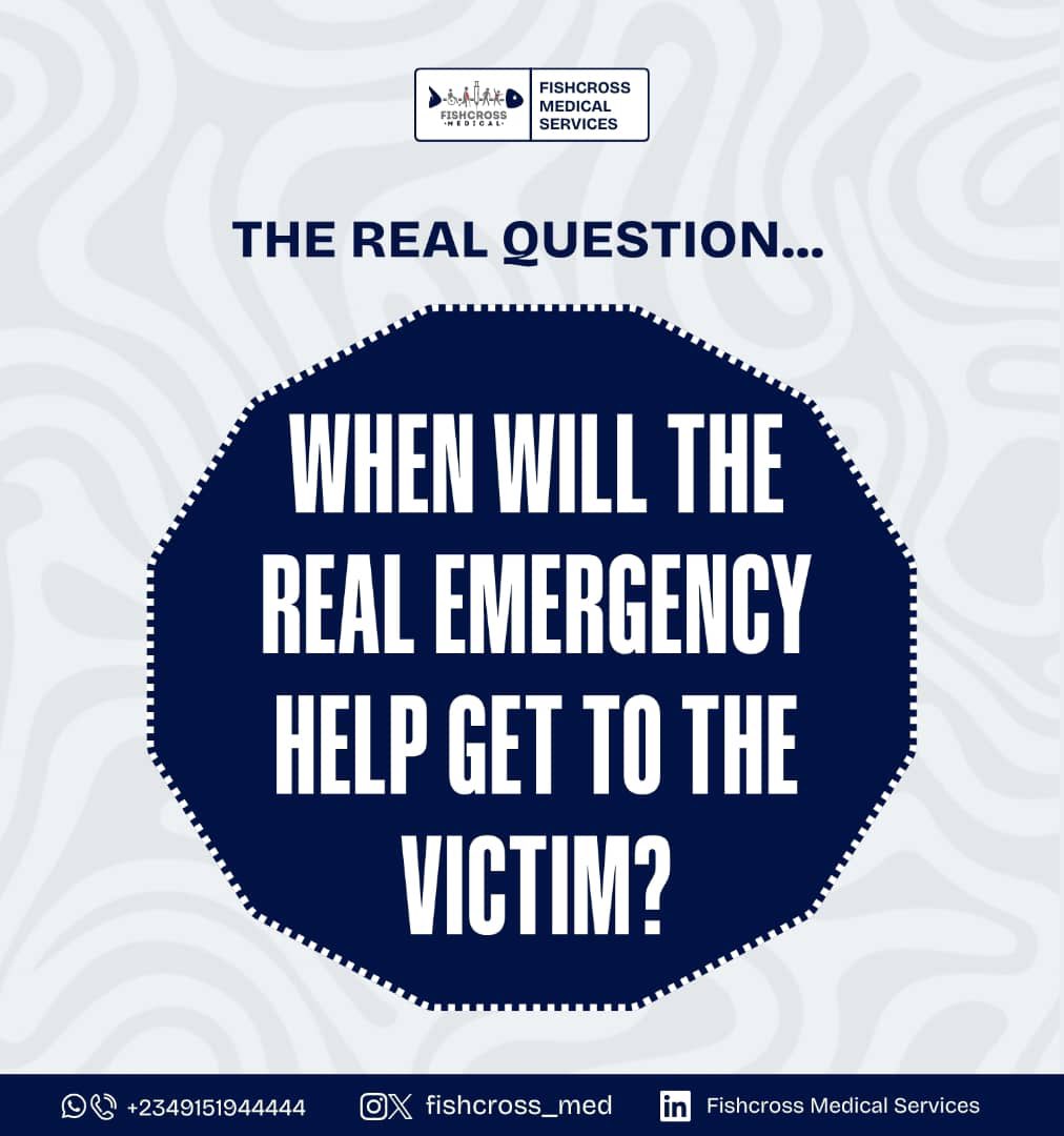 FishcrossMed's tweet photo. Emergencies don’t wait.
And honestly, neither should help. 🚑

When every second matters, fast emergency response can save a life.

#FishcrossMedicalServices #EmergencyResponse #Healthcare #AmbulanceService https://t.co/AVX7Kd17AE