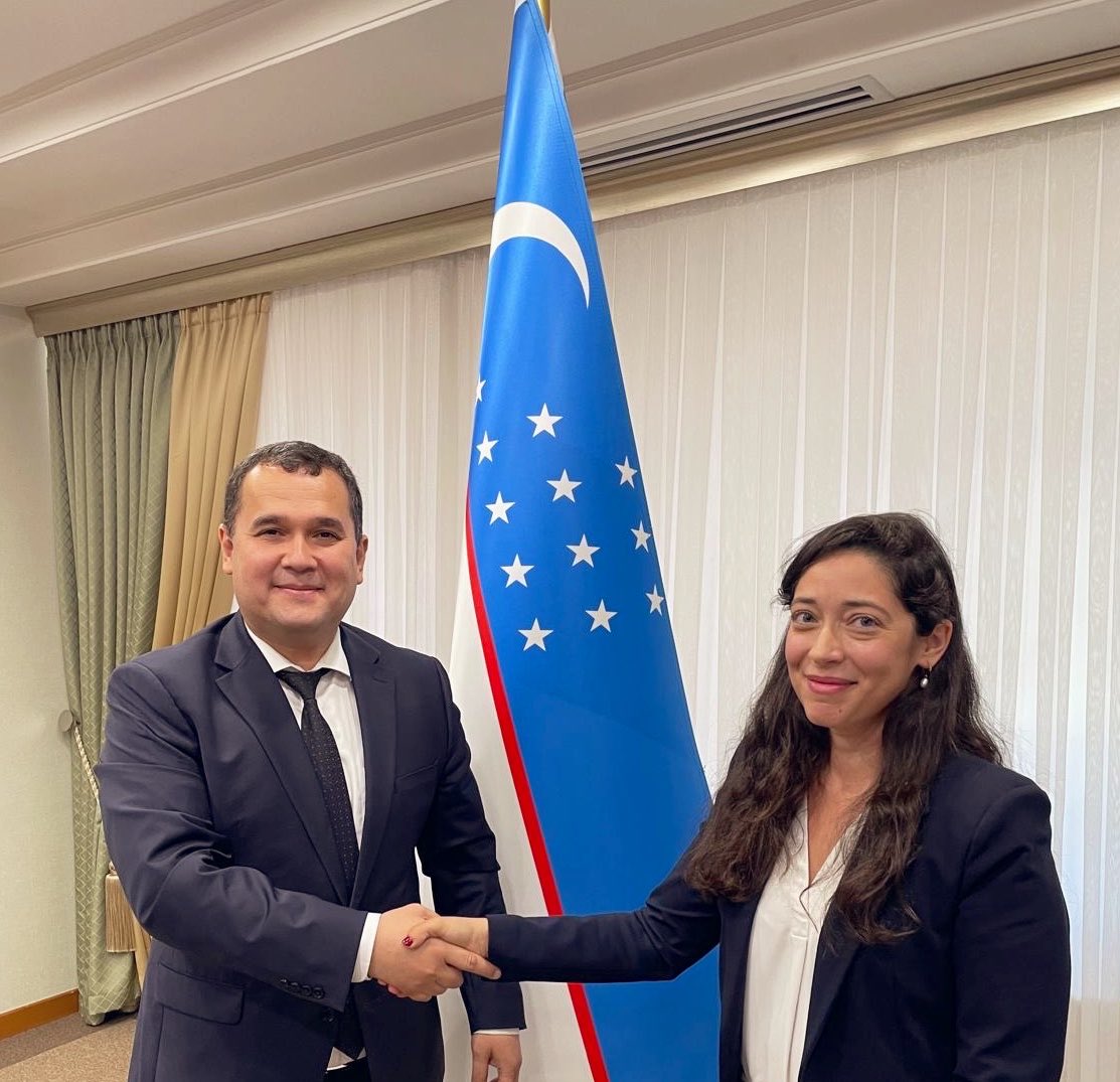 ReutSBN's tweet photo. Wrapping up a productive first visit to Uzbekistan, dedicated to advancing the growing relations between @Israel &amp; Uzbekistan. Thankful for the warm hospitality &amp; insightful exchanges, and looking forward to advancing the partnerships &amp; initiatives discussed 🇮🇱🇺🇿 https://t.co/kqJ9na2EwZ