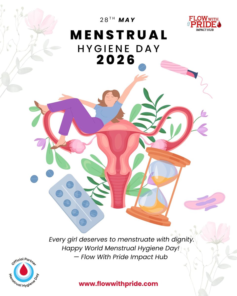 prideflowNGO's tweet photo. Menstruation is completely NORMAL!!!

#WorldMenstrualHygieneDay #MenstrualHygieneDay2026 #FlowWithPride #periodfriendlyworld #MenstrualHealth #PeriodPoverty #FWPIH #NowStreaming #GuideDoc https://t.co/DQDy0RDEl9