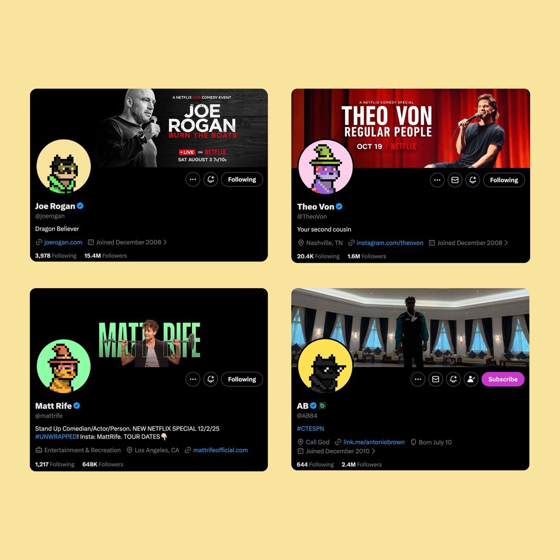 lil_defi's tweet photo. 🧵) Did you know that the @doginaldogs have several notable holders including 

The number 1 podcaster in the world @joerogan 

The youngest comedian to sell out Maddison square garden @mattrife 

Plus even more legends 
@TheoVon 
@AB84 
@JManziel2 
@Shanemgillis 
@JamieVernon 

Are you feeling bullish yet? 🐶