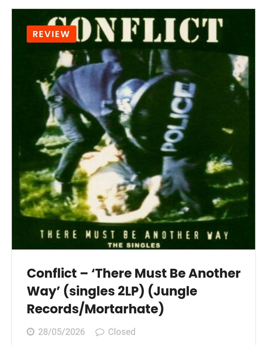 RPMNEWS1's tweet photo. https://t.co/0F13f72MEr @conflict new singles collection captured on vinyl for RSD on @JungleRecords reviewed on https://t.co/2E1nsGKjo0 get a copy of this excellent double album whilst it's still available https://t.co/BxRsE7iXSg