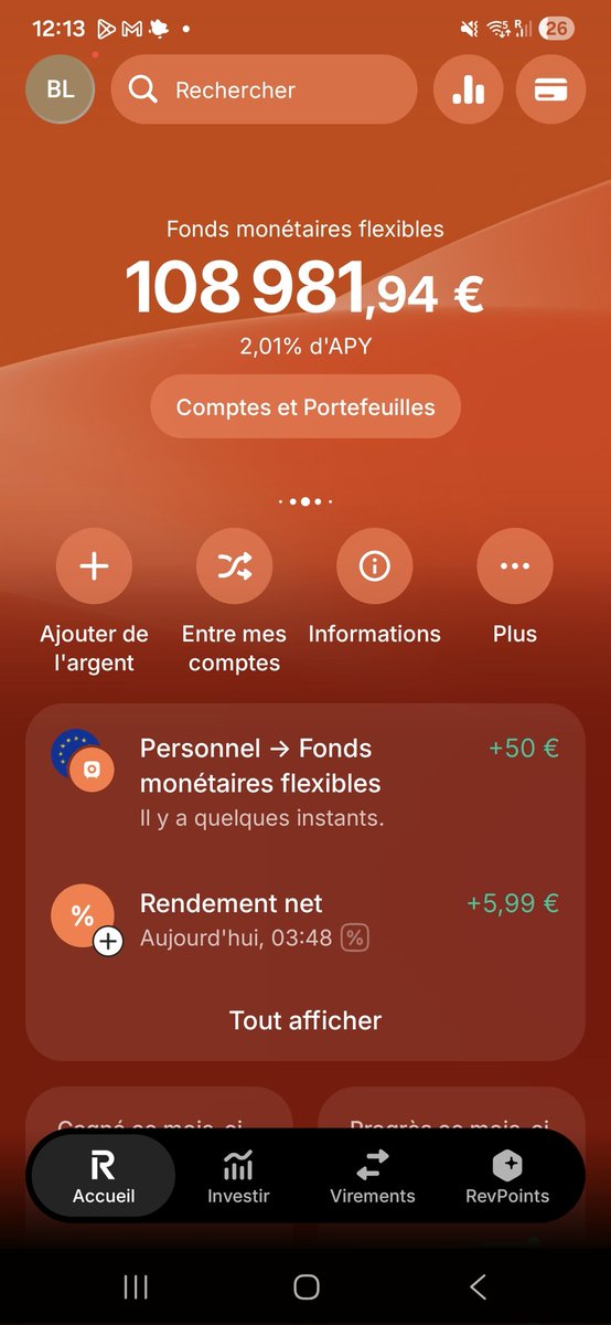 fillou1622's tweet photo. 108 981€ juste en fonds monétaires… et honnêtement ça risque même d’être limite pour payer les impôts que je dois sur 2025 😅

23 ans.
+1M€ de patrimoine total.
ETF World + SCPI principalement.
0 héritage. 0 aide. J’ai travaillé pour chaque euro.

Objectif maintenant : devenir rentier à 24 ans.

Je vais partager ici :

- mes investissements
- mes revenus passifs
- mes erreurs
- mes stratégies
- et mon évolution réelle sans bullshit.

Si voir un jeune construire son patrimoine à partir de rien vous motive, suivez-moi et RT 🔁

Commencer tôt change littéralement une vie.