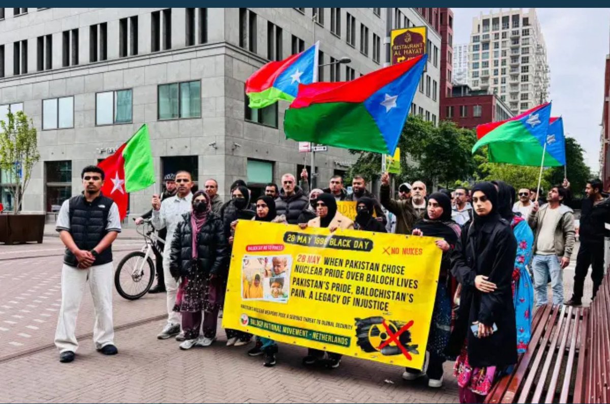 Muheem_ARahim's tweet photo. Today, May 28, marks 28 years since #Pakistan carried out nuclear tests in Chagai, #Balochistan, against the will and consent of the Baloch nation.
The devastating consequences of those nuclear explosions continue to affect the people of Balochistan to this day. Cancer, skin diseases, and other serious illnesses have spread across the region, while drought and environmental destruction have made life increasingly difficult for #Baloch Nation.
Pakistan’s nuclear tests in Chagai were not only an exploitation of Baloch land and resources, but also a grave violation of human rights.
We urge the civilized world, international human rights organizations, and global institutions to take notice of these nuclear crimes in Balochistan and hold Pakistan accountable for its actions.
@HNeumannMEP 
@nuclearban 
@NoNukesCampaign 
@IPPNW 
 @PAXforpeace 
#Chagai
#Balochistan
#HumanRights
#NuclearTests