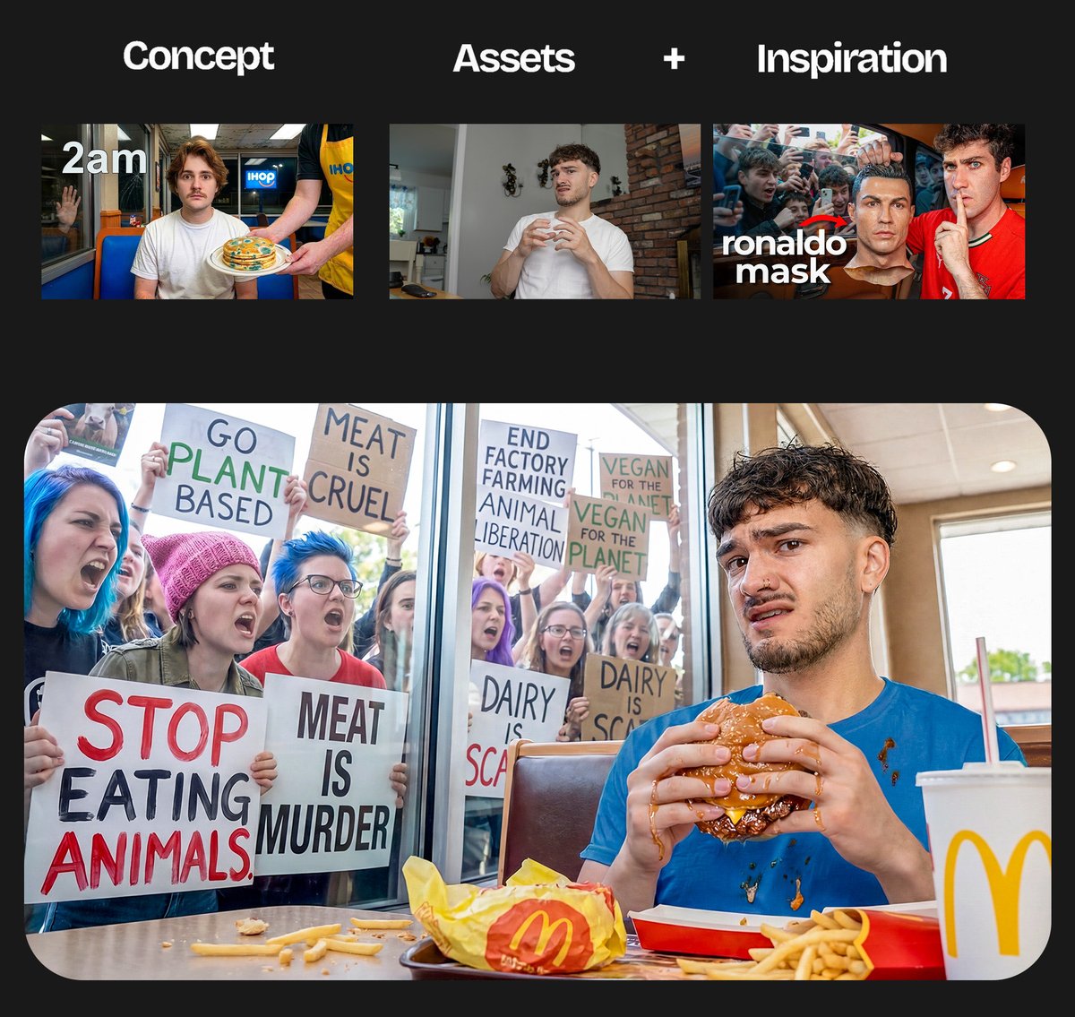 SdotHD's tweet photo. Thumbnail Design 🖌️

Title - The city where everyone is a vegan 

Before/After Below https://t.co/cAW5FeWNiP
