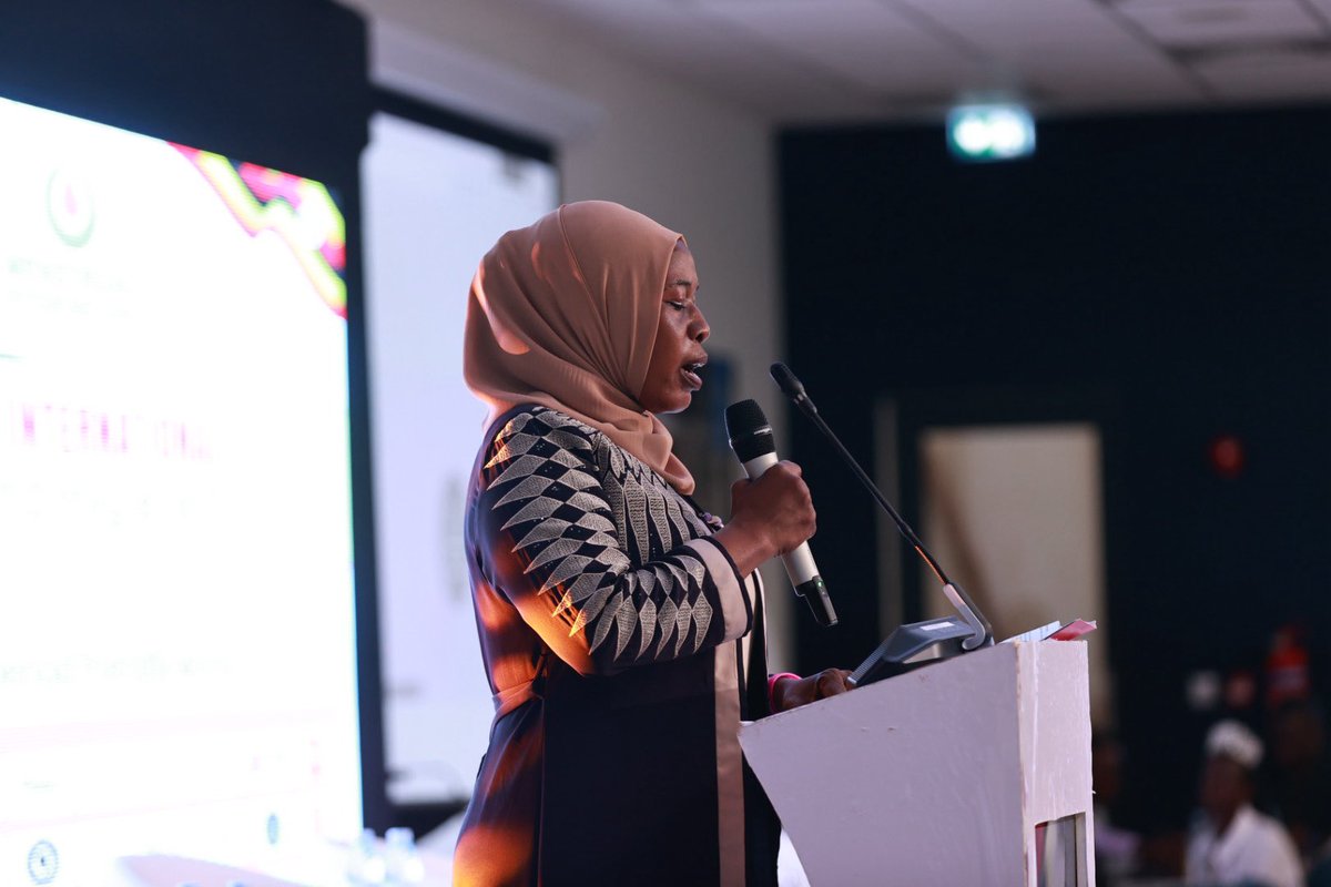UNICEFUganda's tweet photo. “Menstrual hygiene is not just a health issue, but an education, dignity, and equality issue affecting thousands of girls across Uganda.”

Hajjat Dr. Safina Mutumba - @Educ_SportsUg speaking at the national commemoration of #MHMDay2026 #PeriodFriendlyWorld https://t.co/RF1UGVbv7x