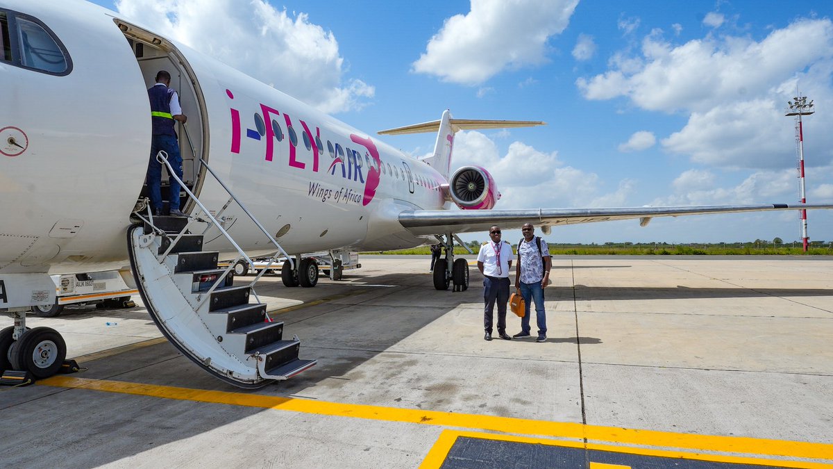 ChamsMedia's tweet photo. Our team led by CEO @AlexChamwada enjoyed a smooth and comfortable flight with @i_FlyAir  from Wajir to JKIA aboard the Fokker 70 aircraft. As Wajir prepares to host the 2026 National Madaraka Day celebrations, air travel into the county continues to grow, connecting the region to Nairobi, Mogadishu and soon Juba and Entebbe. We appreciate the professionalism and warm hospitality of Captain Andrew Yego and Flight Purser Shalinder Kaur Rommie. @ChamsMedia is proud to partner with I-Fly Air in telling the Wajir story.
@HEAhmedJiir @Abdinho_Airman @ChamsAdventures

 #EyeOnWajir
