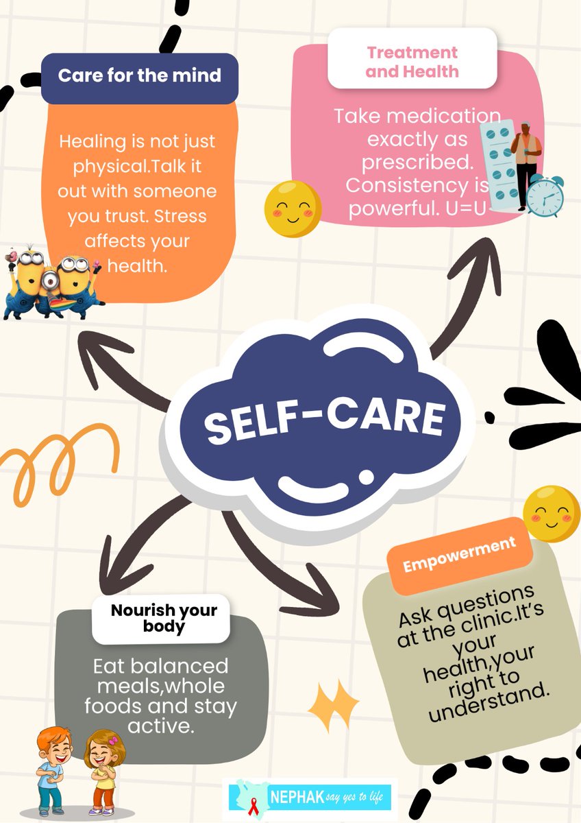 NEPHAKKENYA's tweet photo. Adherence is more than just compliance, it is knowing your rights as an individual and taking a holistic approach to ensure you are balanced and thriving in every aspect of life.
#SELFCARE 
#SELFINIATIVE 
@UNAIDS_Kenya @NASCOP @gnpplus @afrocab_hiv @nsdcc_kenya @MOH_Kenya @AfricaCDC @NJotwoma @KELINKenya @KenyaSRHR
