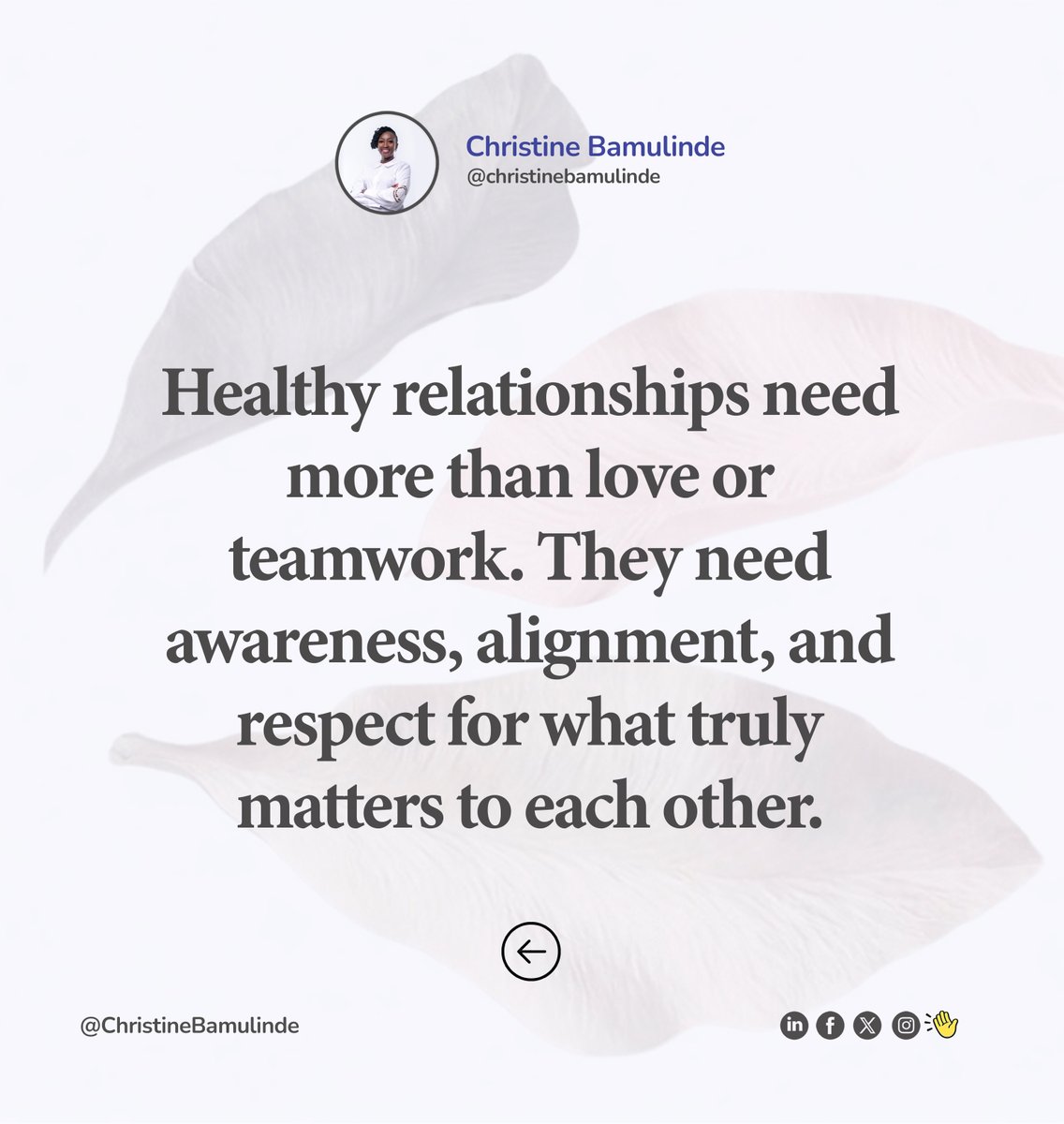 CBamulinde's tweet photo. The impact of values on our life and work. #christinebamulinde #lifecoachingtips #impactofvalues 

1/2 https://t.co/HoKQELdIUQ