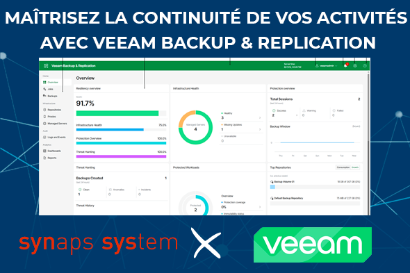 synapssystemfr's tweet photo. @veeam Backup &amp; Replication sécurise vos workloads virtuels, physiques &amp; cloud
Version 13 :🐧 Appliance Linux native 🔐 Zero Trust &amp; RBAC⚡ Haute disponibilité
Déployé par @SynapsSystemfr https://t.co/BjpTWDxpqx #Cybersecurite https://t.co/HgAV7Hhlcd
