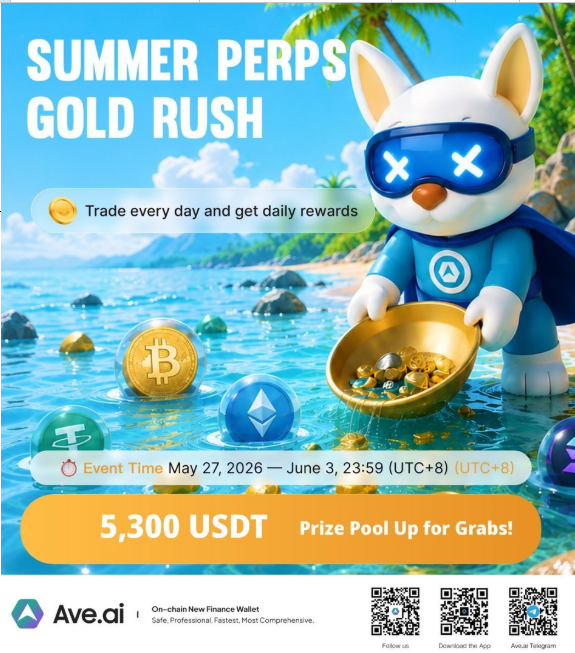 StephenCore135's tweet photo. '@AveaiGlobal  just announced a campaign called "Summer Perps Gold Rush"  Starting 27th May to June 3rd 

Here are 3 ways you can earn in this campaign 

> Trade up to 10k$ in daily perps volume and claim rewards from 2000 USDT pool

> Trade with at least 200 USDT size position and climb volume leaderboard to claim 2800 USDT prize pool

> Top 10 referrals will share a prize pool of 500$ (this is a good opportunity for me)

Don't miss out this campaign ---> https://t.co/GIt6RONWg8
Join tg perp community ---> https://t.co/HYrjBASvSA

Good luck to everyone showing up!