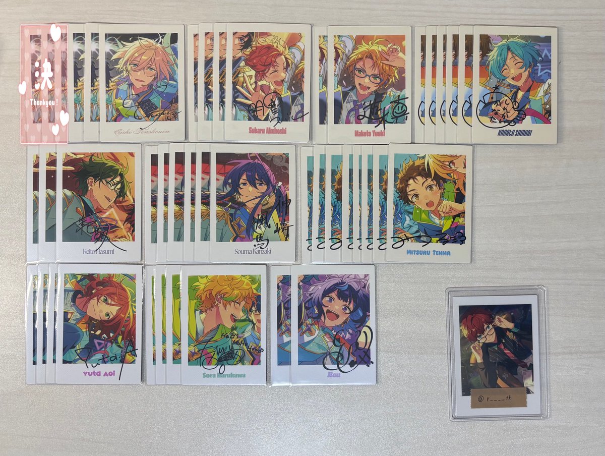 r____th's tweet photo. 【交換 讓渡 買取】あんスタ ぱしゃっつ ぱしゃこれ

讓：英智 弓弦 桃李 スバル 真 鉄虎 忍 翠 奏汰 巽 敬人 紅郎 颯馬 友也 光 零 宗 みか こはく ゆうた 嵐 凛月 夏目 宙 つむぎ エス

求：一彩（画像4）/定価+送料

詳細・お声がけは元ポストへ⬇️ https://t.co/0If9F7pnC1