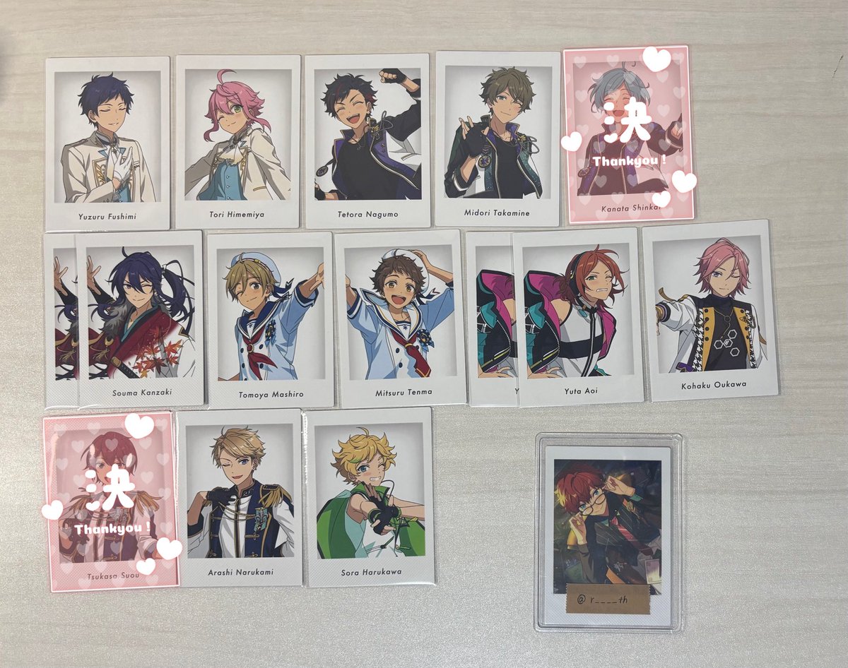 r____th's tweet photo. 【交換 讓渡 買取】あんスタ ぱしゃっつ ぱしゃこれ

讓：英智 弓弦 桃李 スバル 真 鉄虎 忍 翠 奏汰 巽 敬人 紅郎 颯馬 友也 光 零 宗 みか こはく ゆうた 嵐 凛月 夏目 宙 つむぎ エス

求：一彩（画像4）/定価+送料

詳細・お声がけは元ポストへ⬇️ https://t.co/0If9F7pnC1