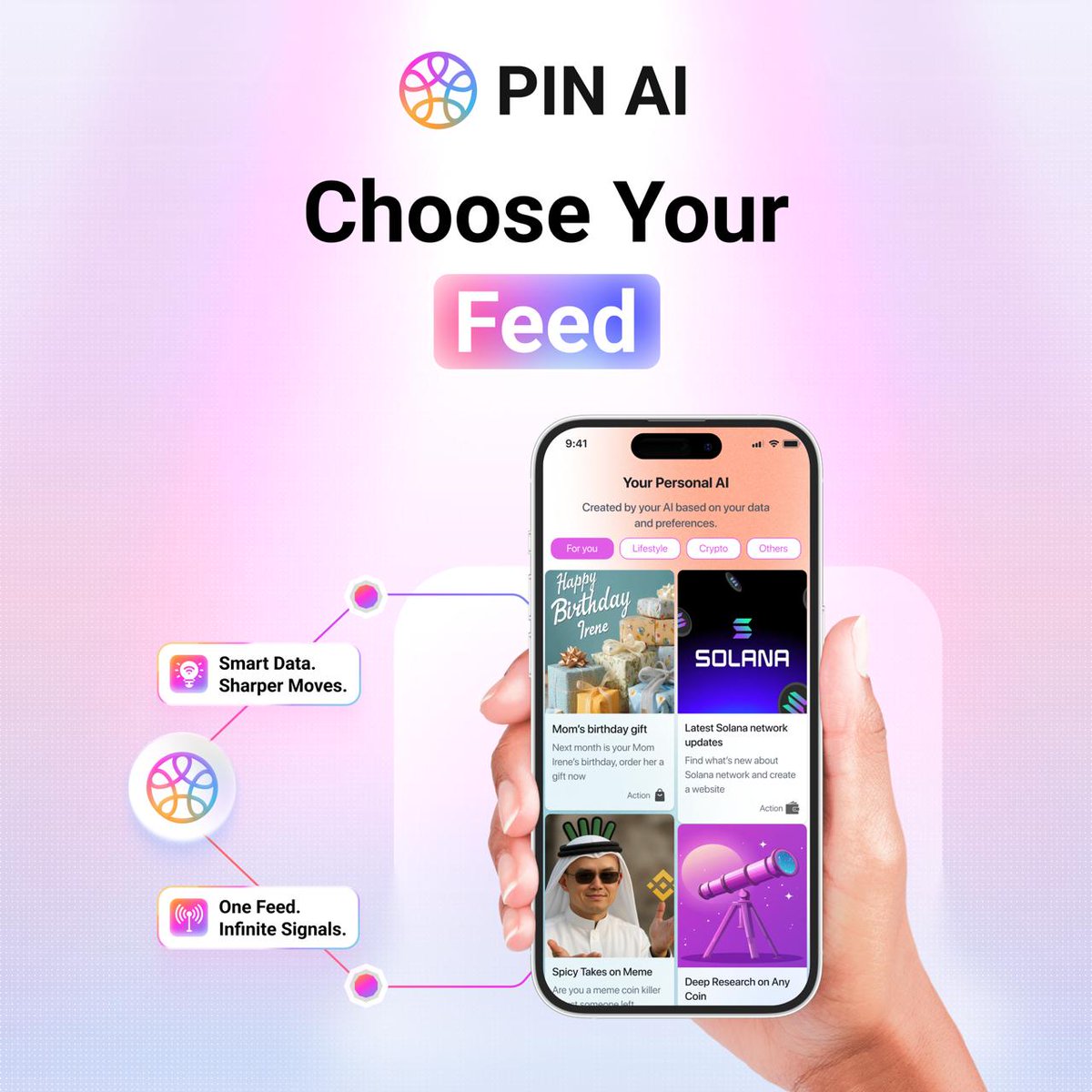Olay70's tweet photo. Watching Pin AI evolve has been impressive. Strong fundamentals, clear direction, and focus on meaningful AI utility — not noise
@pinai_io https://t.co/nxqfvOc0La