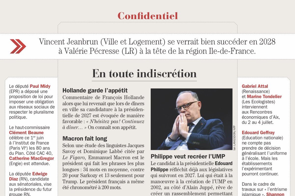 VincentJeanbrun's tweet photo. #FakeNews : Bonjour @Challenges, je ne sais pas où vous trouvez vos sources mais elles ne sont ni fiables, ni honnêtes ! @vpecresse pourra évidemment compter sur moi à ses côtés en 2028.👇 https://t.co/awTj7lWZJQ