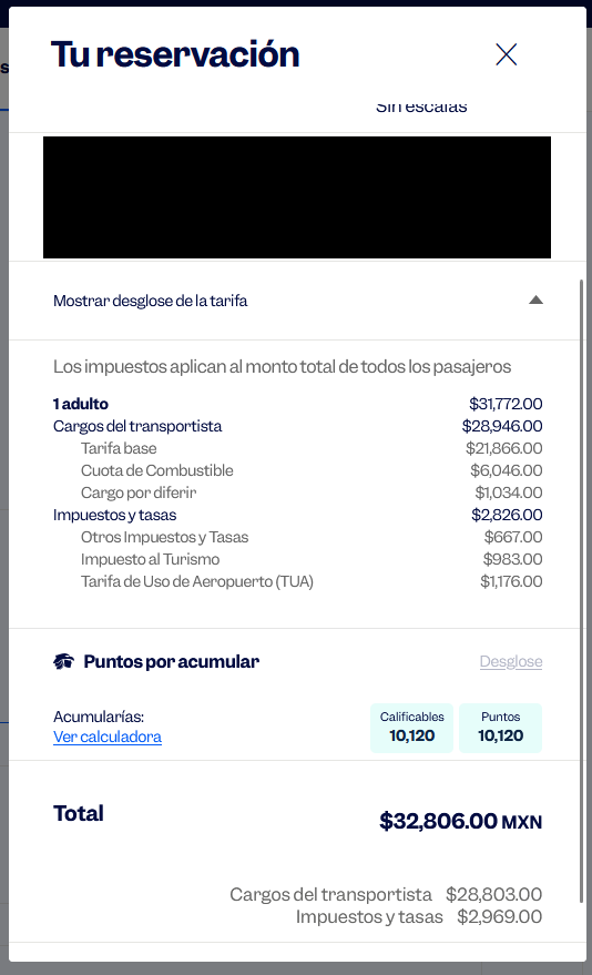 alano_retana's tweet photo. @Aeromexico ¿Por qué razón no dan las cuentas del total a pagar el hacer una reservación? En la imagen de abajo tengo el desglose de pago al diferir la compra a meses. Se agrega un cargo de $1034 por diferir dando un total de $31772 ¿Porque al final aparece $32806? No concuerda. https://t.co/GGKDtMtlrJ