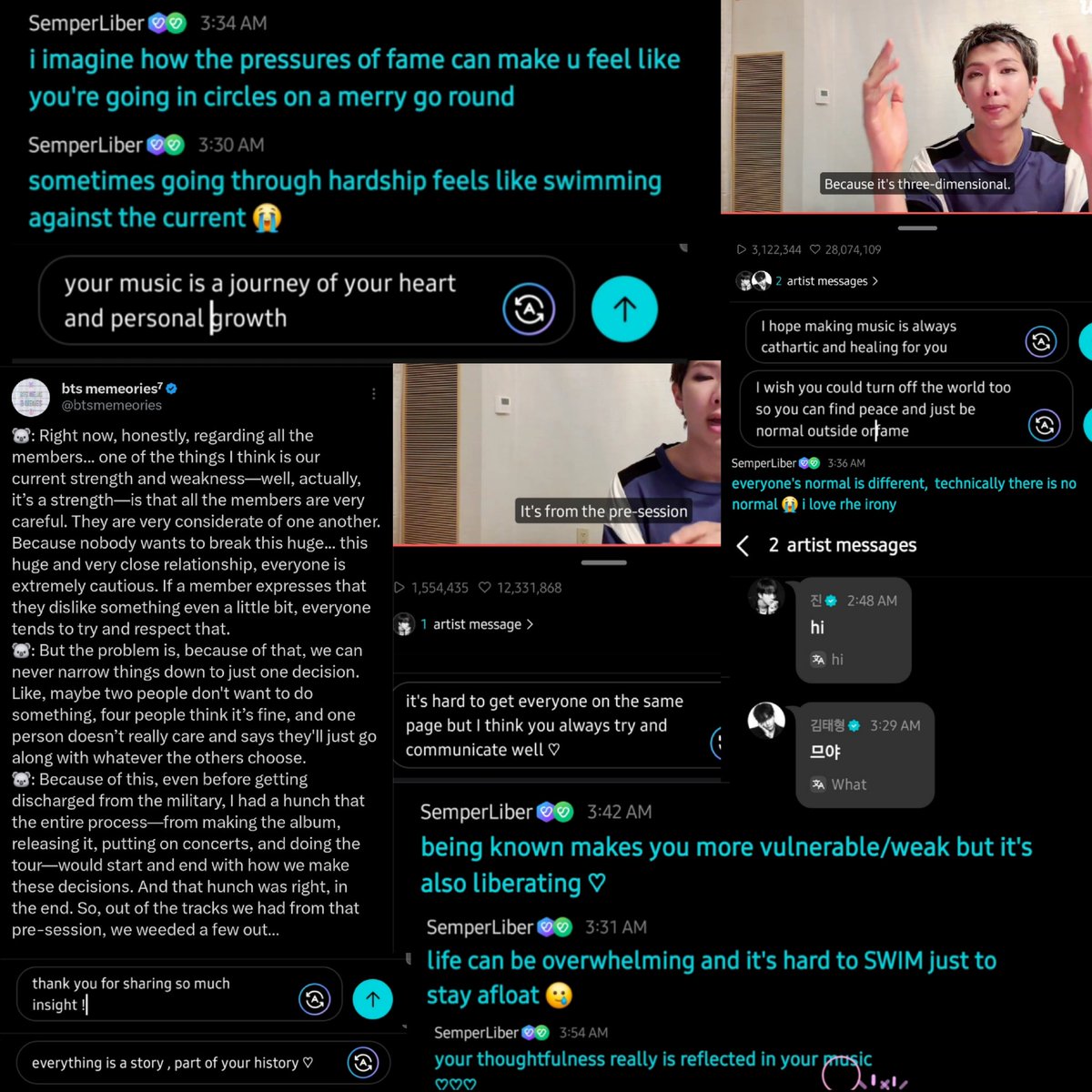 drunkonvoo's tweet photo. aobt sent joon down a thoughtful path of reflection...as much as bts' music/history inspire us,it inspires him too 🥲 the way he emphasized the importance of "protect[ing] our great &amp; precious relationship,so we're careful"-he rly values trust/bond between bts &amp; ARMY above all😭 https://t.co/L4aesF2mHn