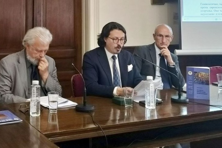 DavidEngels12's tweet photo. Yesterday, I had the honour of giving a lecture at the time-honoured “Matica Srpska” in Novi Sad (founded in 1826 and of which I have been an honorary member since 2024). I spoke about my book "Defending the European Civilisation", which was translated into Serbian last year by the @jucdpirs of the Republika Srpska. #Hesperialism