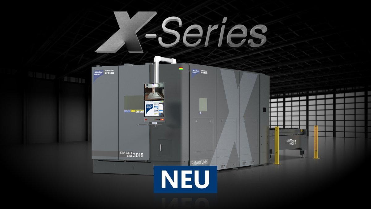 MicroStepEuropa's tweet photo. SmartLINE X – effizientes 2D‑Laserschneiden mit starkem Preis‑Leistungs‑Verhältnis. ⚡
Präzise, wirtschaftlich &amp; zuverlässig für den Alltag.
✅ Hohe Effizienz
✅ Attraktiver Einstiegspreis
✅ Bis 30 kW Leistung

Jetzt X‑Series entdecken 👇
https://t.co/sL3vKNZBCk https://t.co/ELlPENyaSs