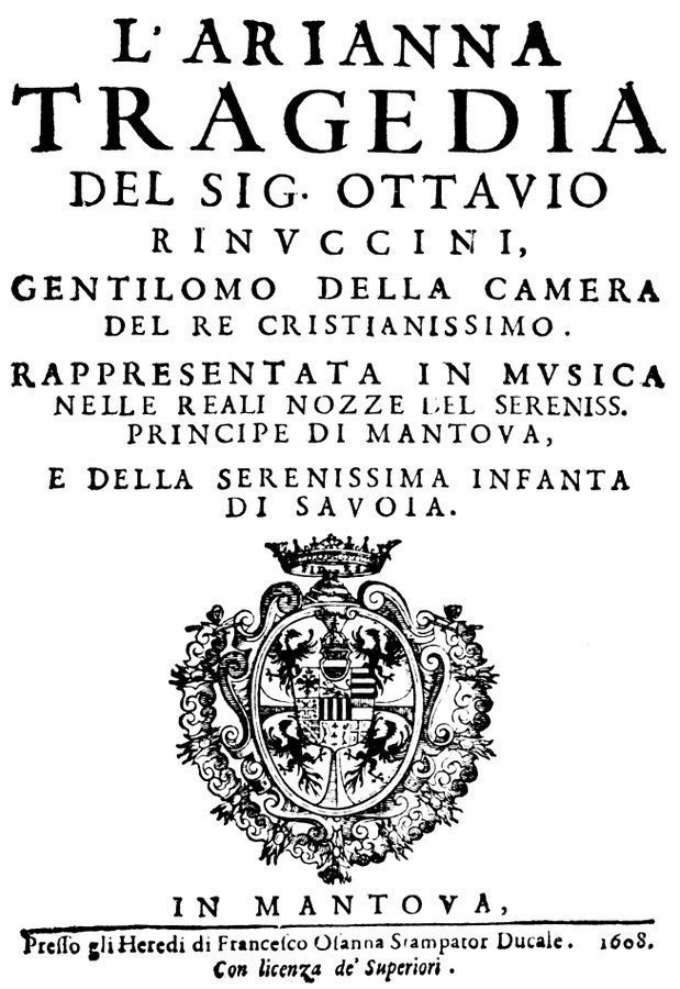 operamagazine's tweet photo. Lament for L'Arianna ... Monteverdi's lost opera L'Arianna was premiered in Mantua #OTD in 1608. All that survives, tantalizingly, is the Lamento d'Arianna. https://t.co/HG2YhapvWD