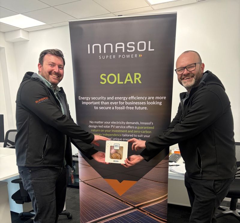 Innasol's tweet photo. Last week we celebrated Innasol Solar’s 1st birthday at Pure Offices Glasgow.

A big thank you to Gail and Sophie for the doughnuts, safe to say they didn’t last long 🍩

Keep your eyes peeled for more celebrations to come!

#workplace #office #Glasgow https://t.co/ycs7yLJWWk