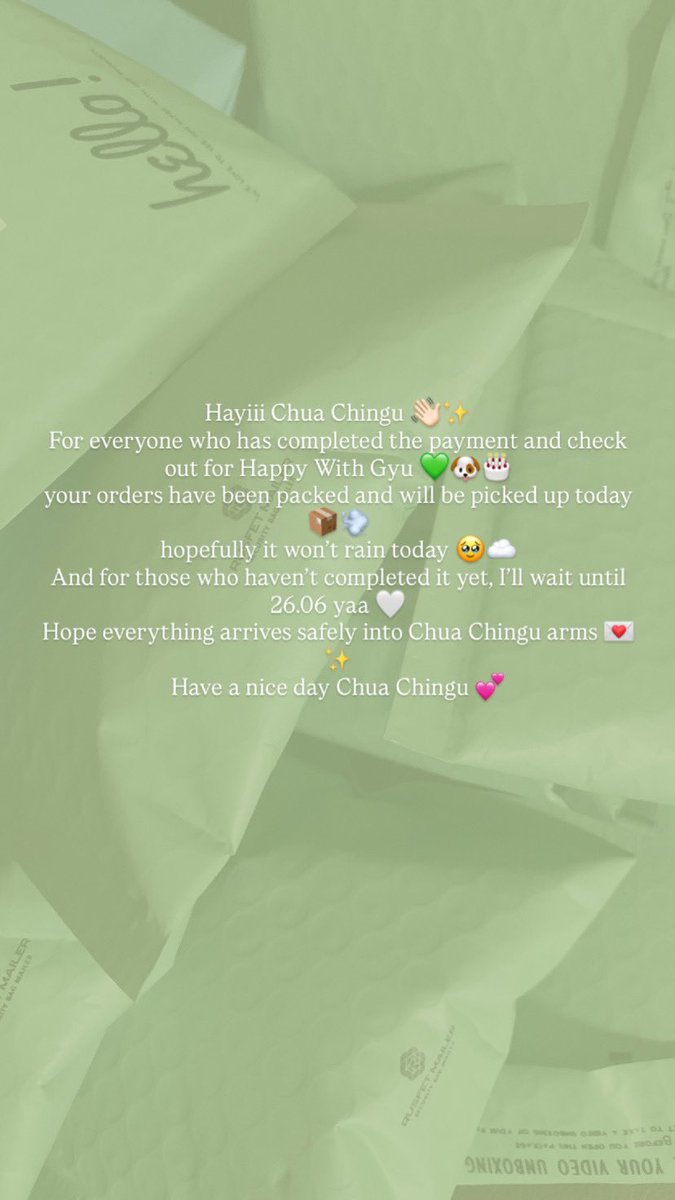 chuachuahae_'s tweet photo. 📦✨ https://t.co/JsnSdLqve6