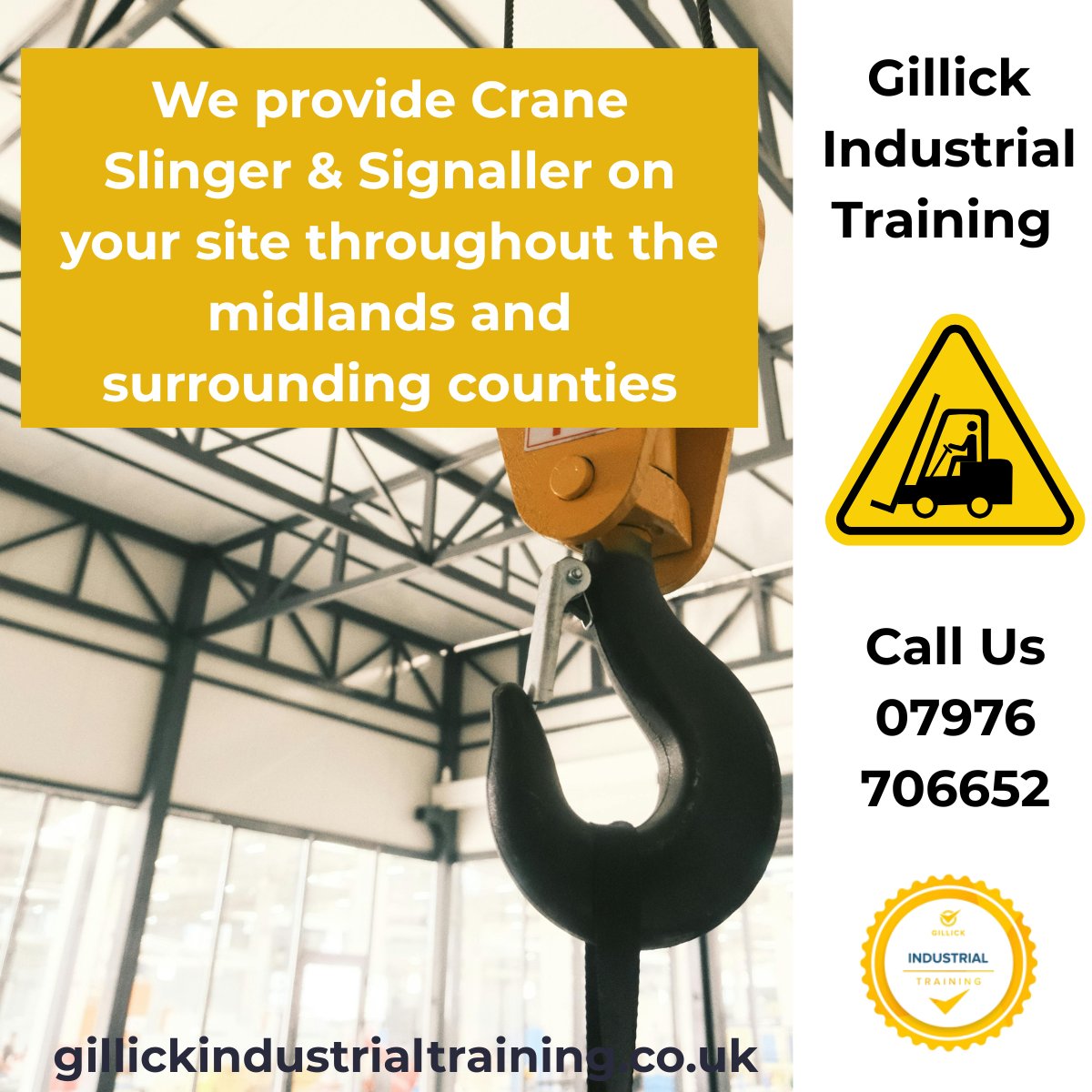 GillickTraining's tweet photo. We Provide Onsite Crane Slinger &amp; Signaller Training
Are you looking to master the critical skills of crane slinging and signalling? Look no further than Gillick Training, your trusted partner in professional development.
Click:  https://t.co/5zDrQZAg8P https://t.co/MzojEC98Fg