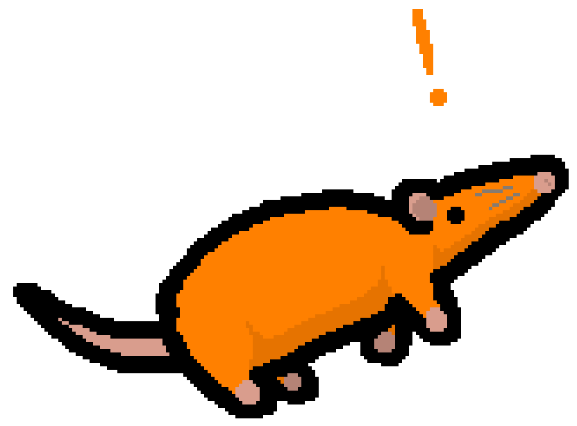 PigeonGod39's tweet photo. Daily Rats for no reason

Day 693: Unexpected Rat #rat #pixelart https://t.co/j1DRa1PLt8