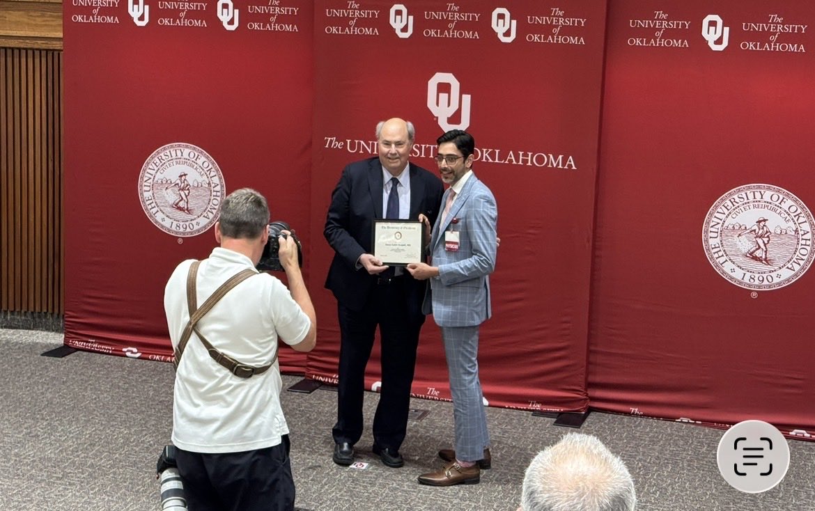 thenasheffect's tweet photo. Very thankful to @OUCollegeofMed @GaryRaskob @OU_President for the 2026 Junior Faculty Provost Award in clinical and translational research. @StephensonCC. Credit to all the mentors, collaborators  mentees and peers who have made this possible. https://t.co/C9PeMmPXRY