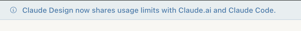 davepoon's tweet photo. Claude Design now shares usage limits with https://t.co/LJTHBppuvg and Claude Code.
It's no longer a separate usage limit. https://t.co/kFnwRpzquu